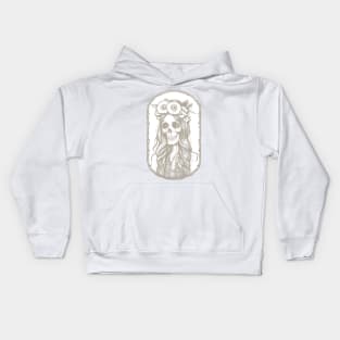 Beautiful dead girl design Kids Hoodie